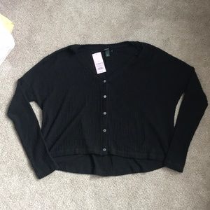 Black button up shirt